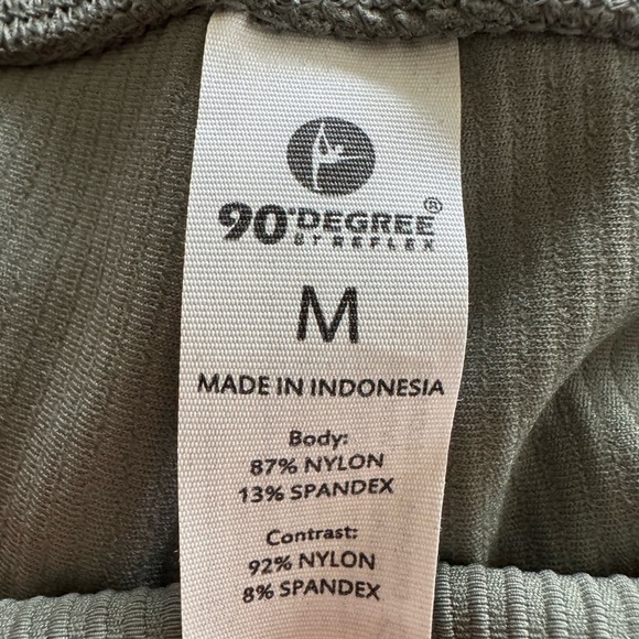 90 Degree by Reflex green leggings pants athletic athleisure medium - Picture 8 of 8